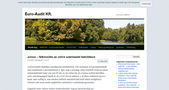 Desktop Screenshot of euro-audit.hu